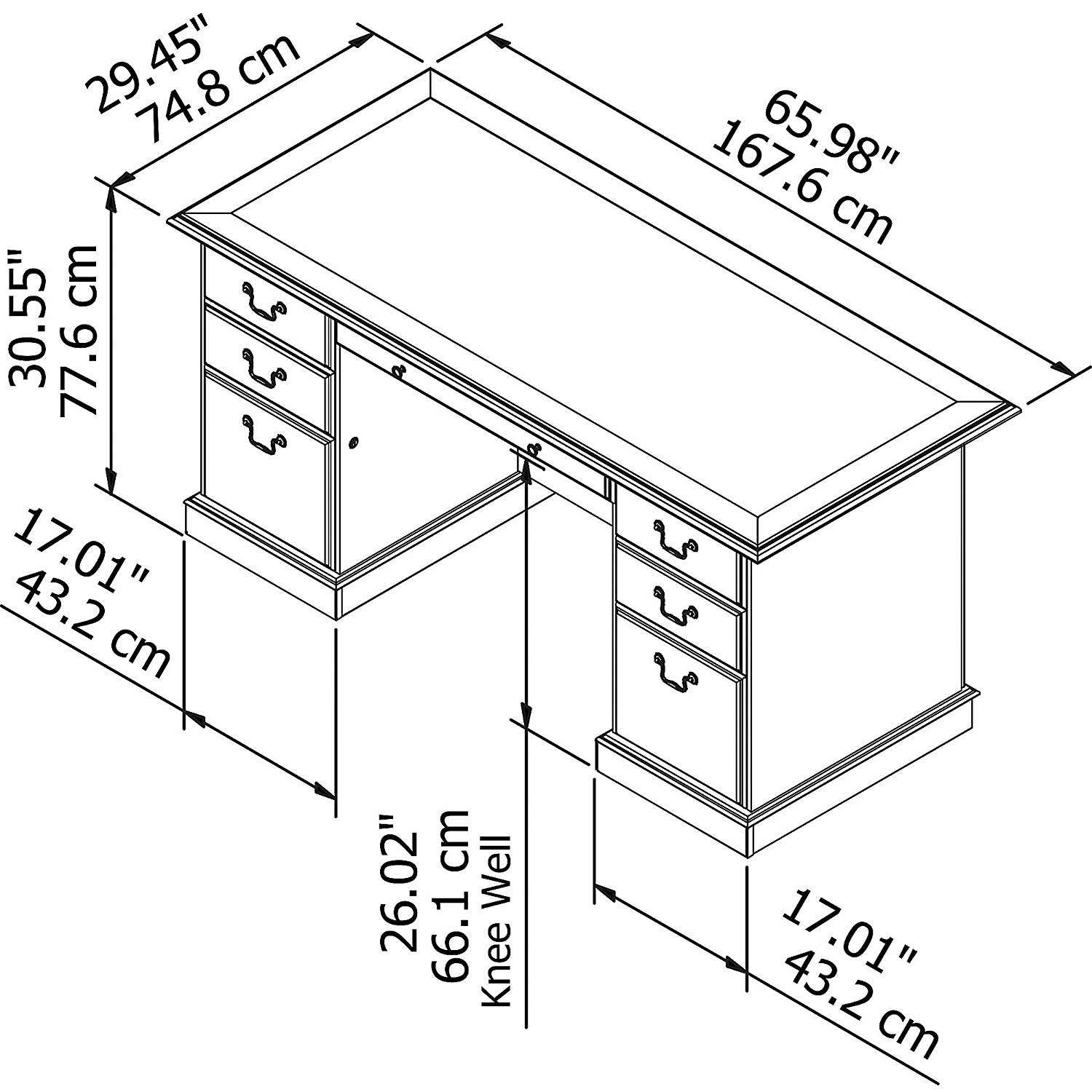 HUON Samll Executive Desk HUALI Furniture